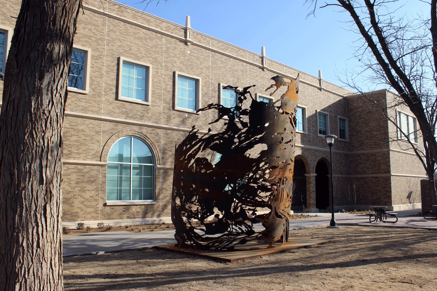 FOUNTAIN (2014) Petroleum Research Building, Texas Tech University, Lubbock, Texas USA. Juanjo Novella