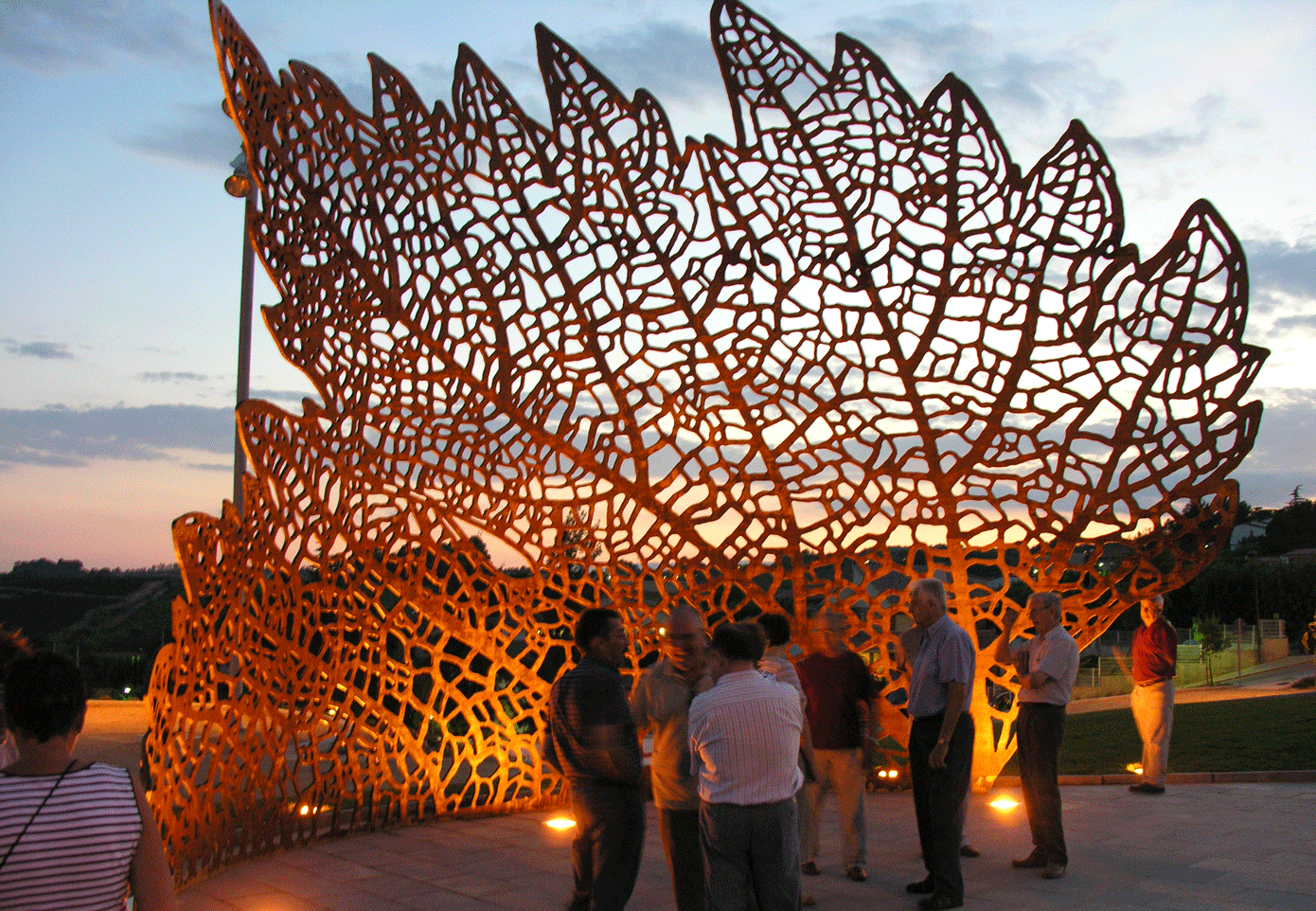 PAMPOL - GRAPE LEAF (2006), Footbridge, Sant Llorenç D ́Hortons, Barcelona, Spain