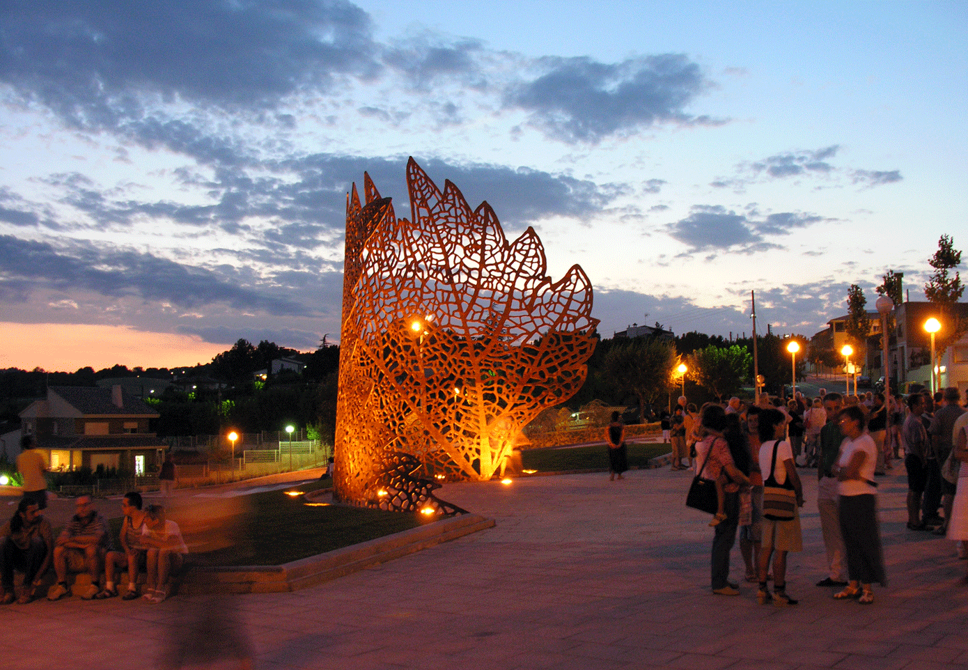 PAMPOL - GRAPE LEAF (2006), Footbridge, Sant Llorenç D ́Hortons, Barcelona, Spain