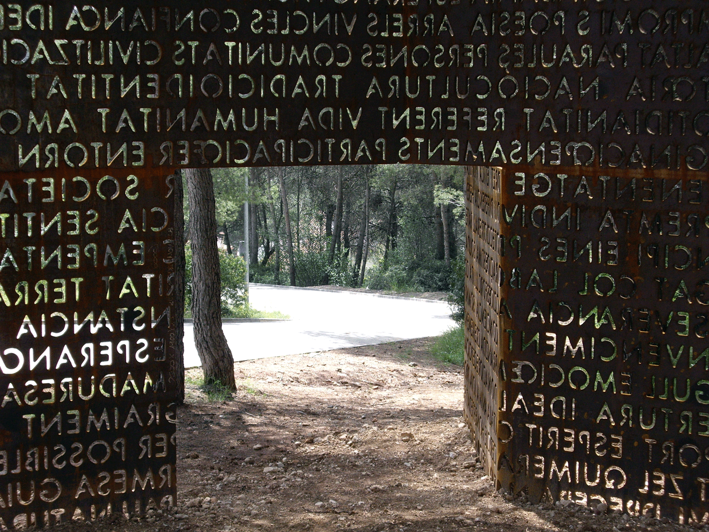 DOOR OF HUMAN VALUES (2007) Bosch of Felix Alsina, Vallirana, Barcelona